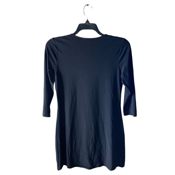 White House Black Market Top Womens M 3/4 Sleeve Square Neck Ruffled Pullover - Picture 2 of 6